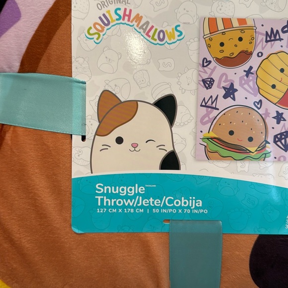 NEW Squishmallow Snuggle Throw 50" x 70" Foodie - Picture 4 of 8